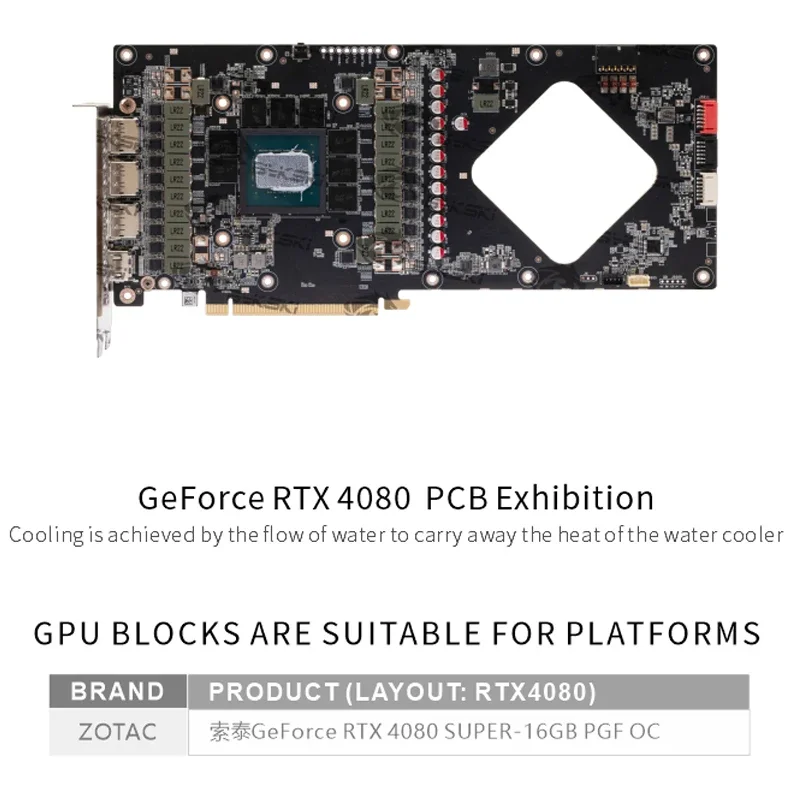 Bykski N-ST4080SPGF-X GPU ブロック - Rtx 4080 Super 16Gb のレビューと価格
